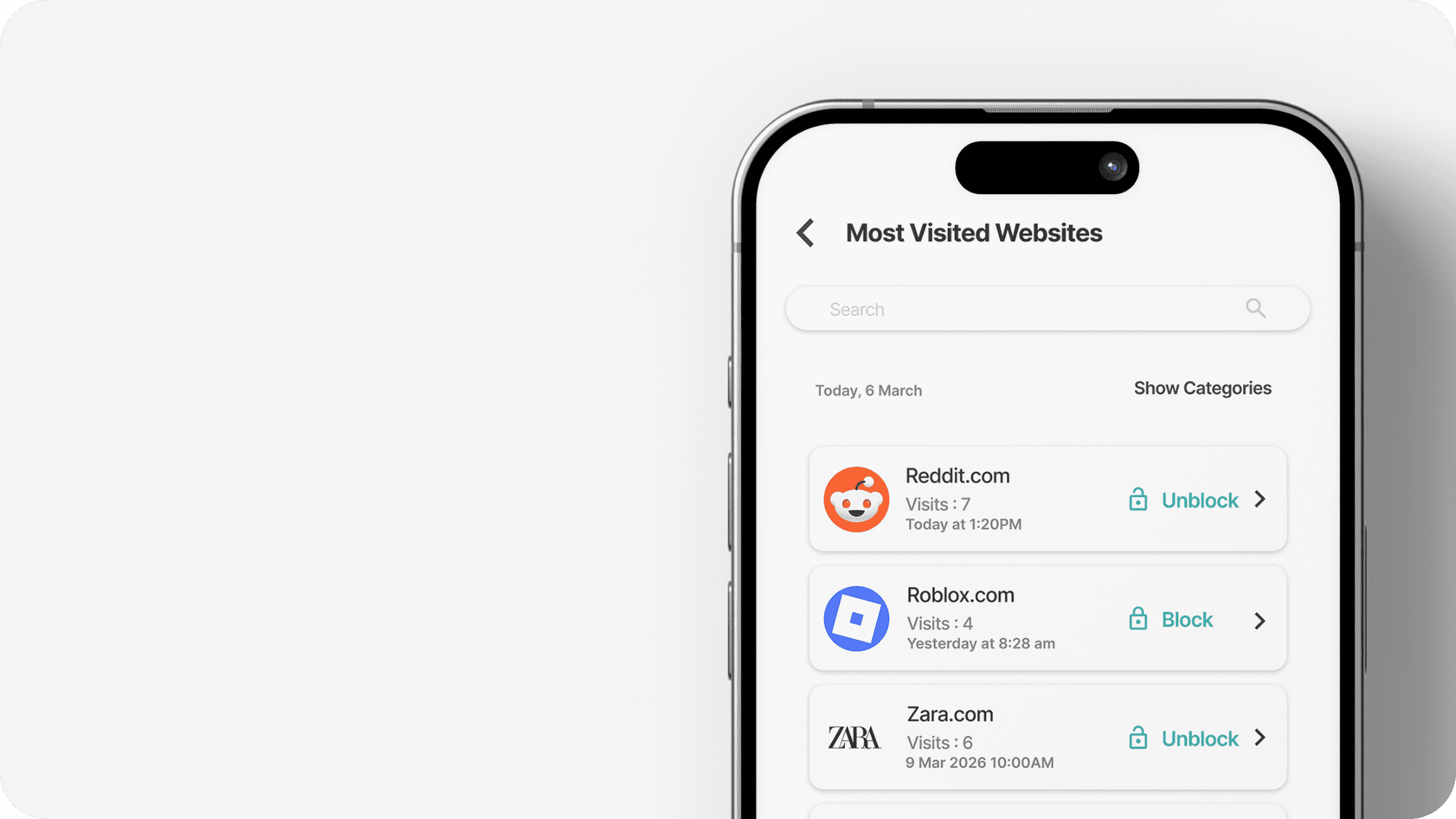 Access browsing history to stay informed and guide open conversations