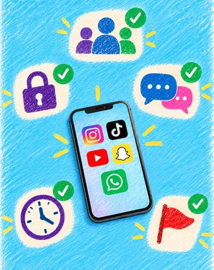A Parents Checklist for Safe Social Media Use (Ages 8-14)