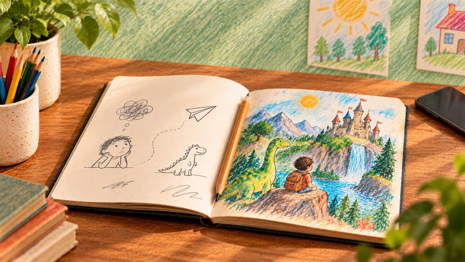 "Whenever he is bored, he comes out with something beautiful." On boredom, time, and the thing we keep taking away from children.