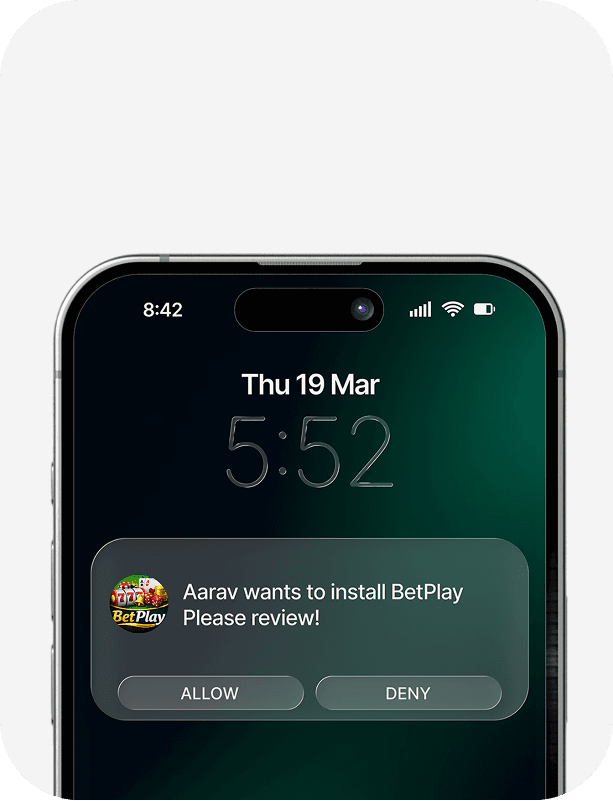 Parental approval for app downloads